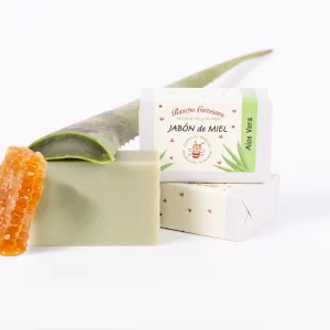 Jabón de miel y aloe vera / lavanda