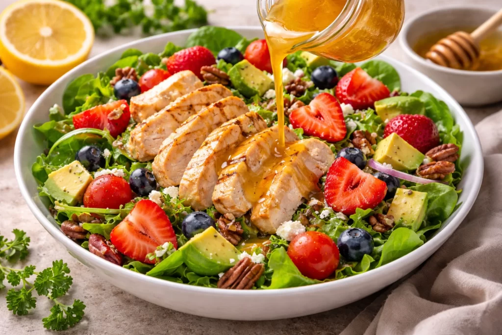 receta ensalada miel limon