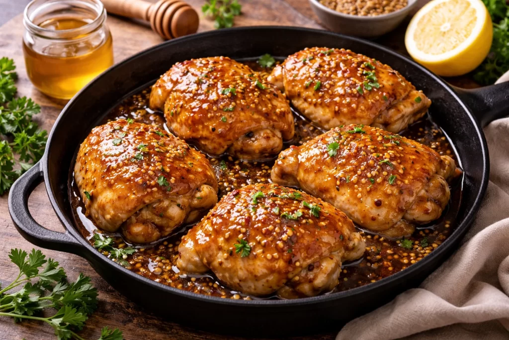 receta pollo miel mostaza
